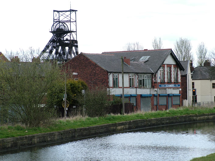 Pithead gear at Astley Green colliery
