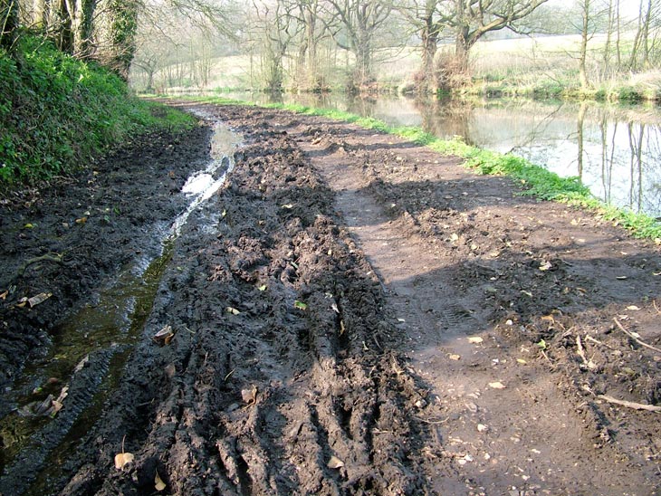 Muddy towpath