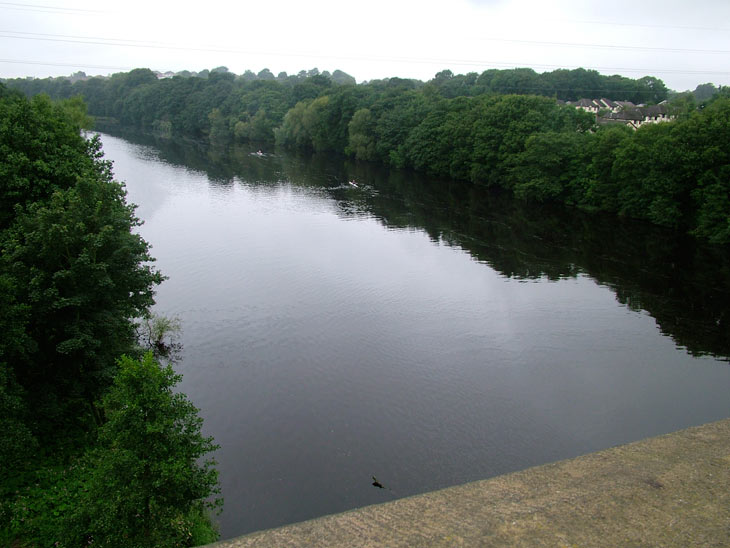 View of the River Lune from the aqueduct