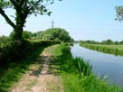 Countryside, note towpath, now earth and grass